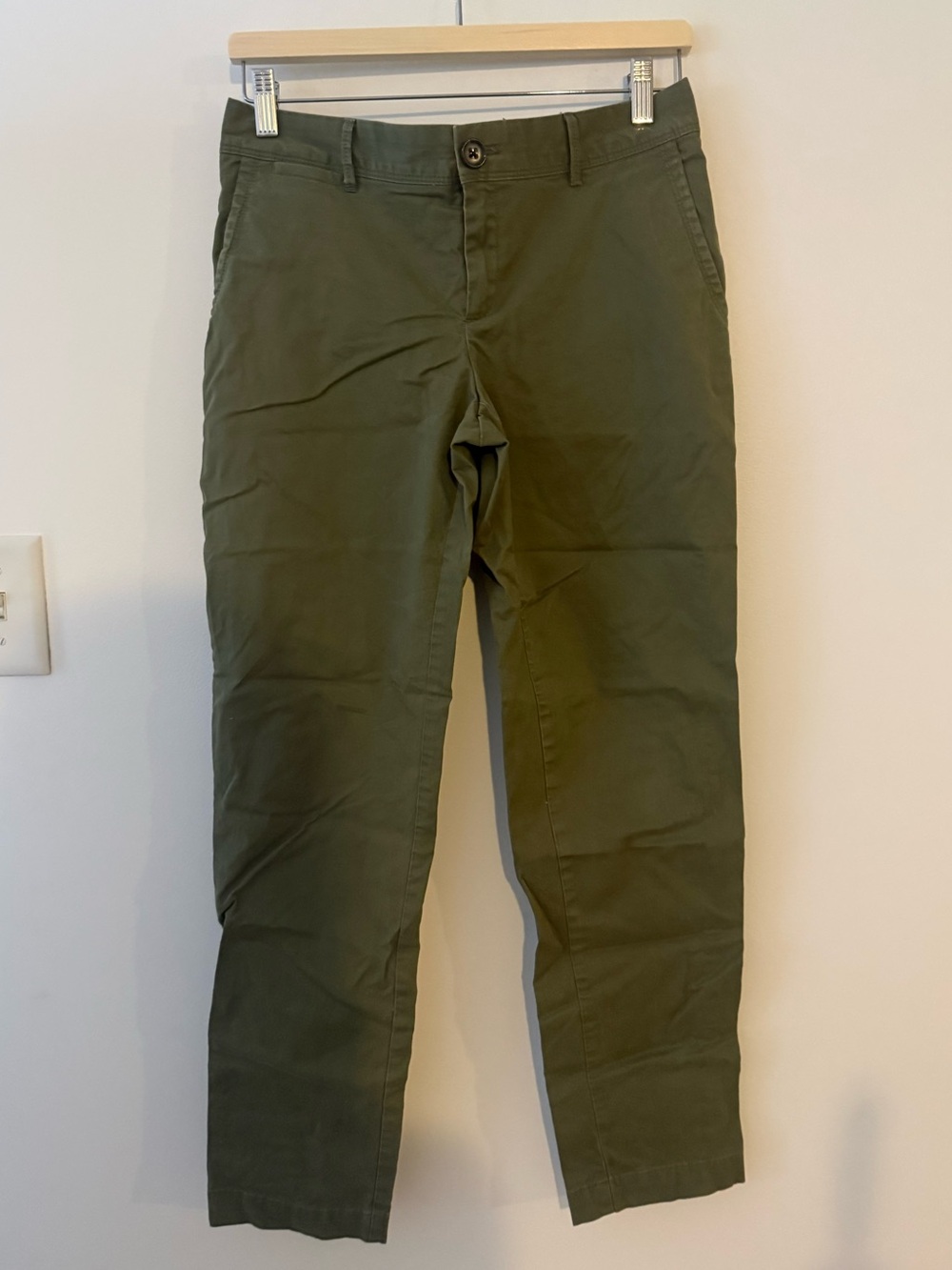 Banana Republic Army Green City Chino Pants